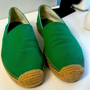 Ralph Lauren Green Espadrilles